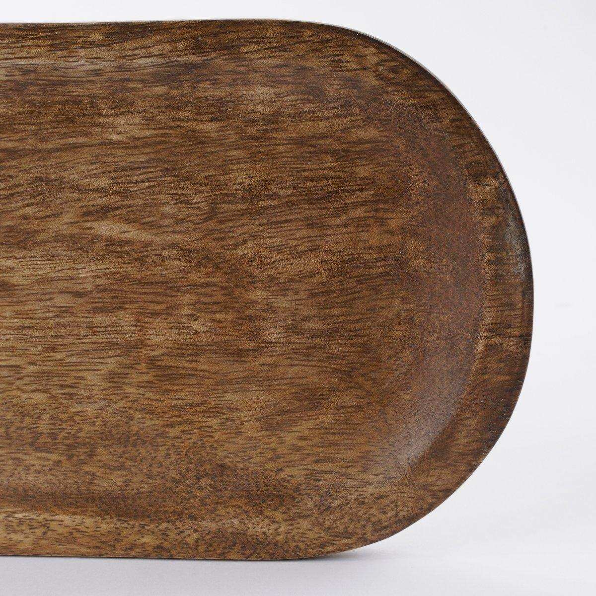 Tomar Schüsseln und Tablett – 200 ml – 100 % FSC-Mangoholz – Dunkelbraun - HomeDesign Knaus