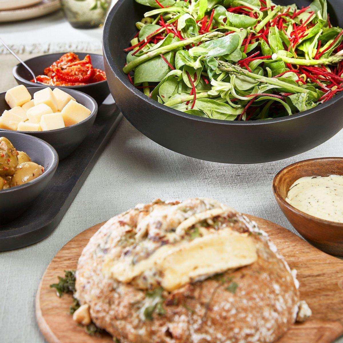 Tomar Schüsseln und Tablett – 200 ml – 100 % FSC Mangoholz – Schwarz - HomeDesign Knaus