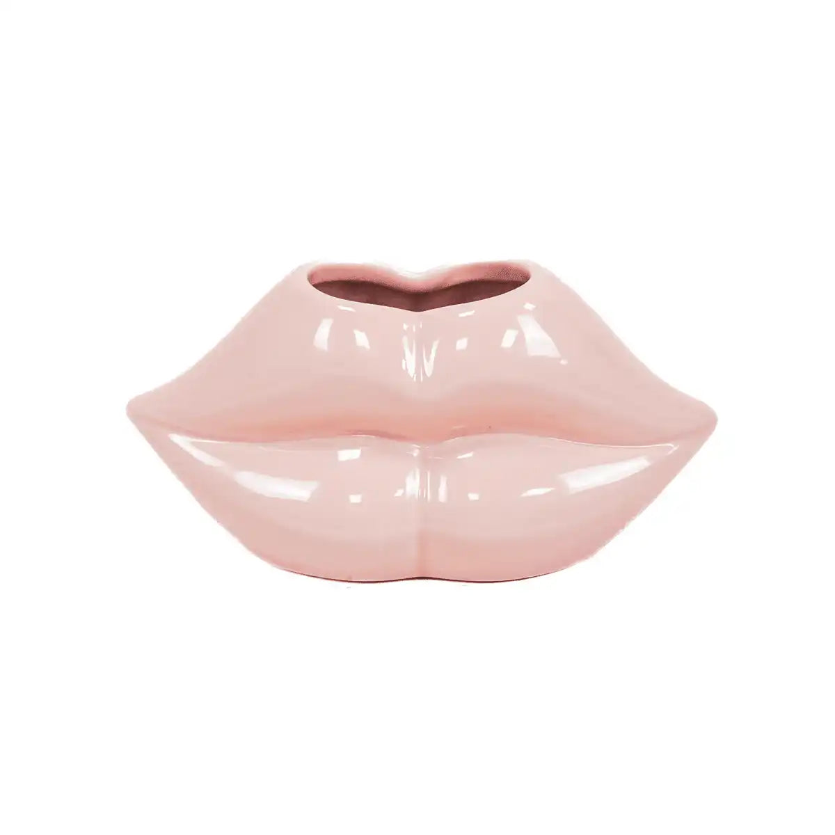 Topf - Lippe - Keramik - Hellrosa - 15,5x6,5x7,5cm - HomeDesign Knaus