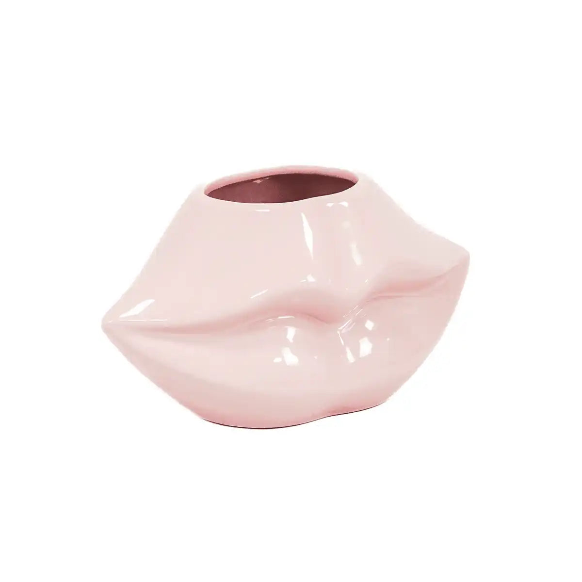 Topf - Lippe - Keramik - Hellrosa - 21x19x11cm - HomeDesign Knaus