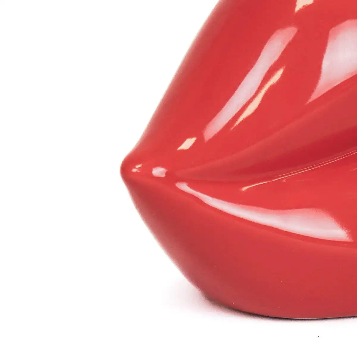 Topf - Lippe - Keramik - Rot - 15,5x6,5x7,5cm - HomeDesign Knaus