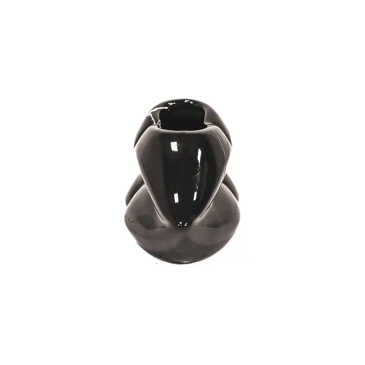 Topf - Lippe - Keramik - Schwarz - 15,5x6,5x7,5cm - HomeDesign Knaus