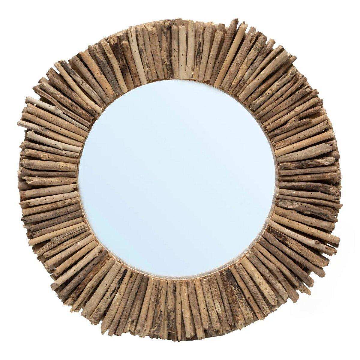 Treibholz Natur Wandspiegel Driftwood Spiegel 60 cm - HomeDesign Knaus