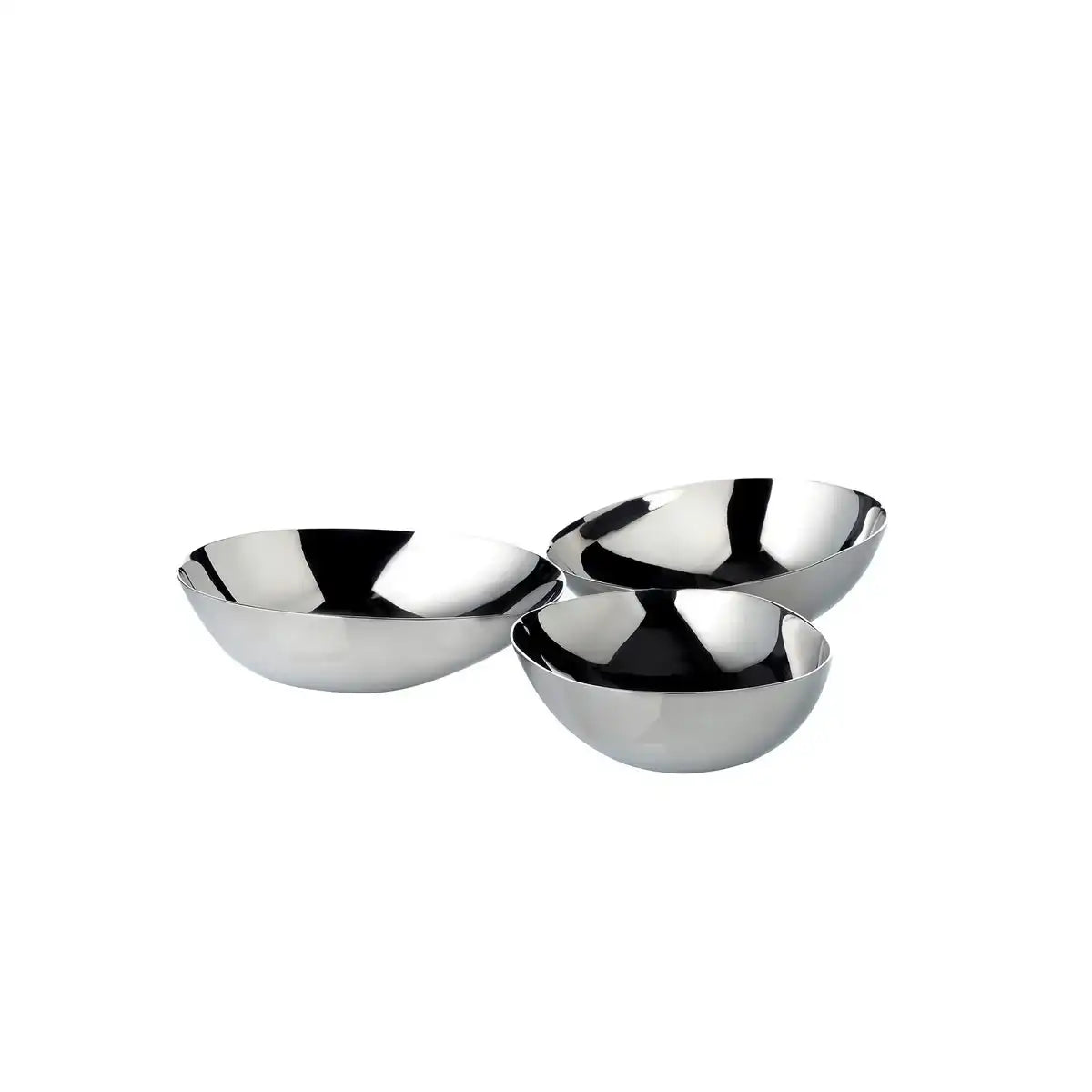 Trippleschale Luma (Ø 18 cm), Edelstahl hochglanzpoliert - HomeDesign Knaus