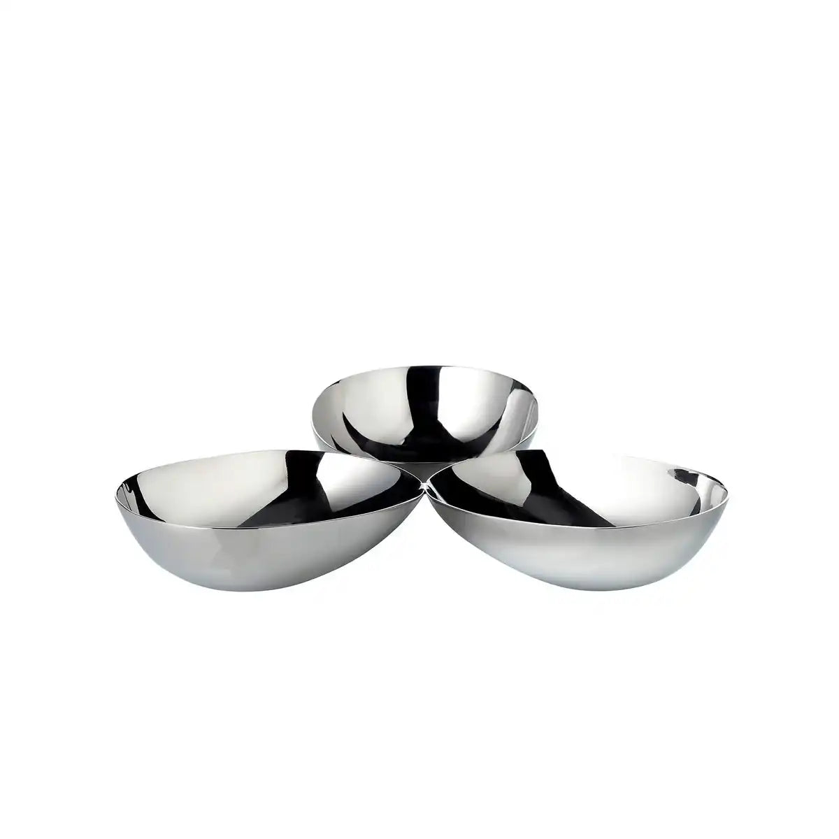 Trippleschale Luma (Ø 18 cm), Edelstahl hochglanzpoliert - HomeDesign Knaus