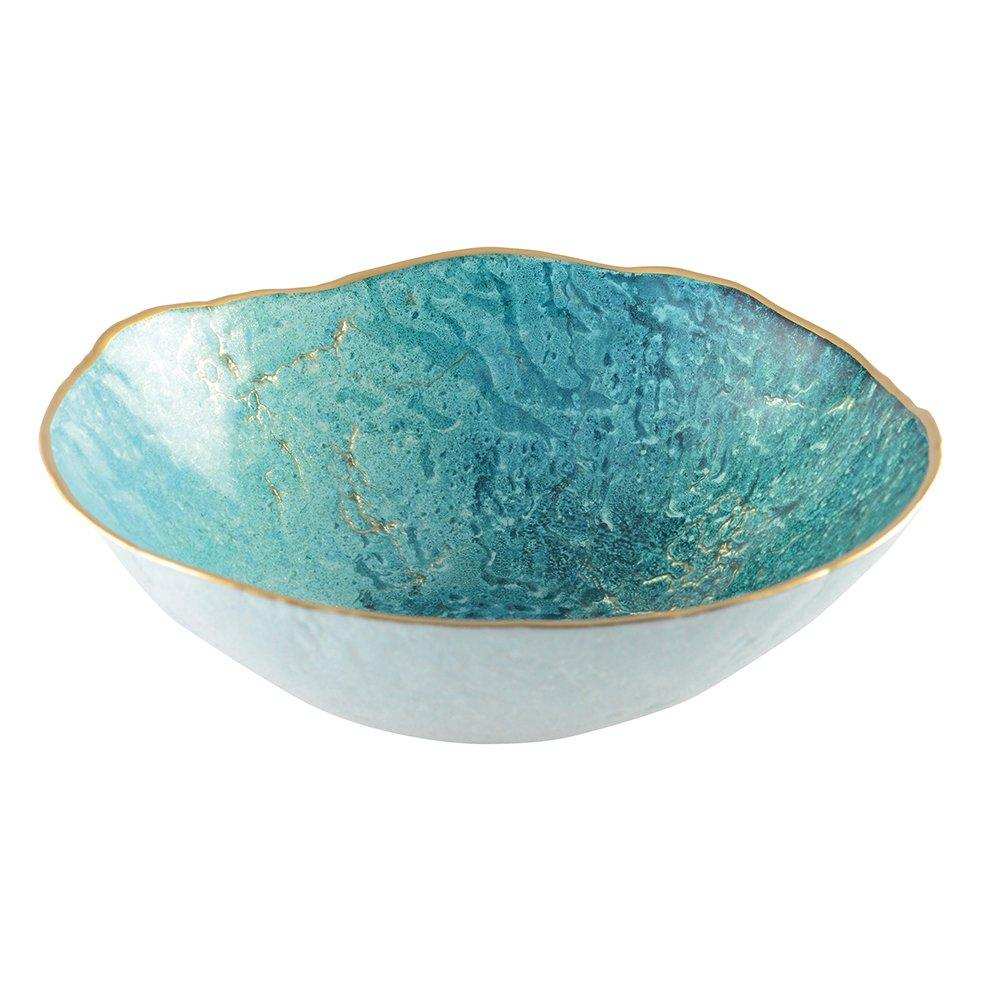 Türkisschale mit Dorekante 20 cm - HomeDesign Knaus