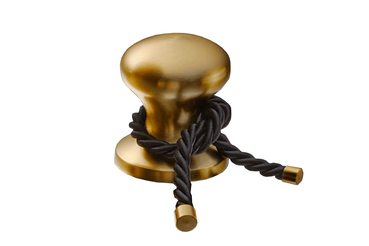 Designer Hamburger Türstopper Gold Limitierte Auflage mit Zertifikat - HomeDesign Knaus