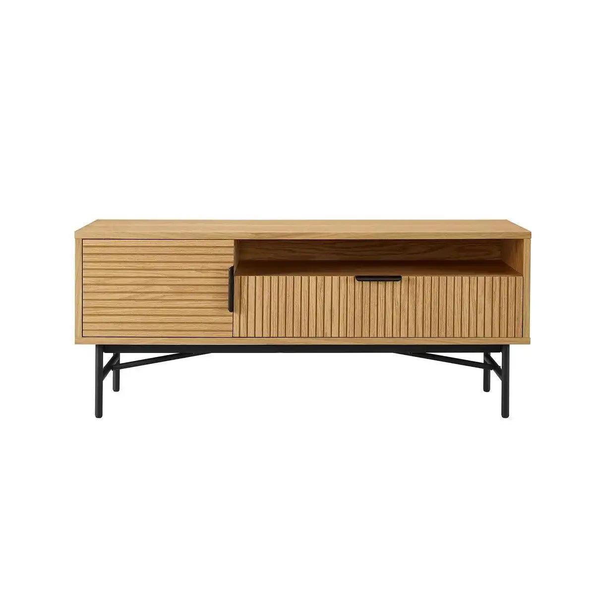 TV-Board 120 cm Eiche Echtholzfurnier - HomeDesign Knaus