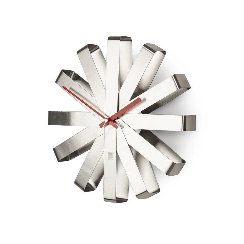 Uhr Wanduhr Schwarz Metallic Modern Leise - HomeDesign Knaus
