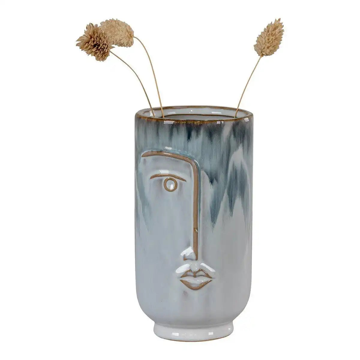 Vase - 2-Ton-Blau - HomeDesign Knaus