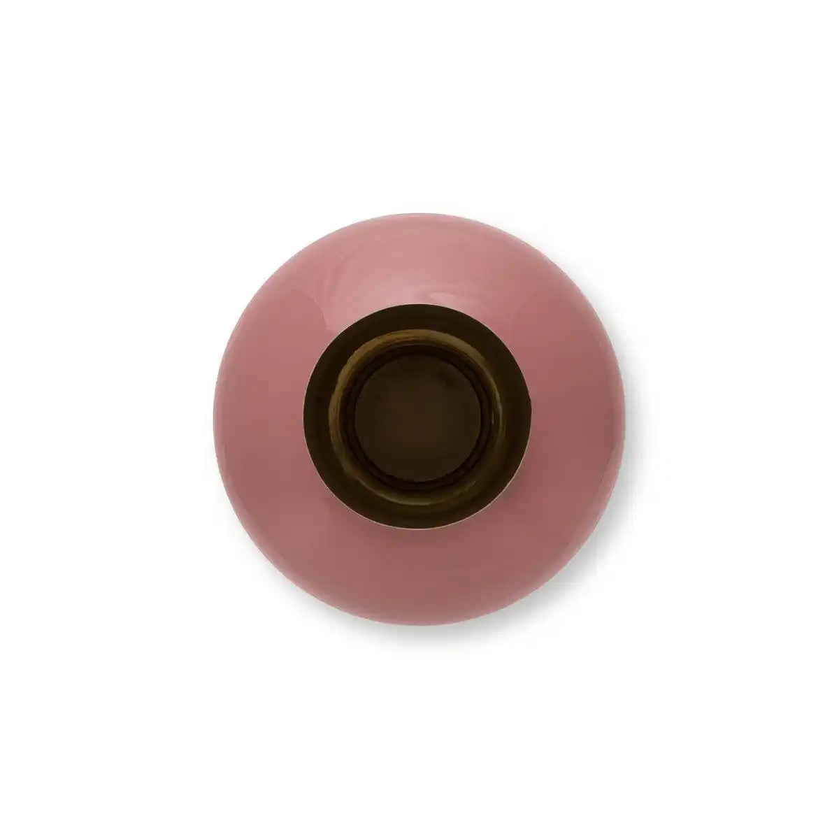 Vase aus Metall, groß, altrosa, 31,5 x 42 cm - HomeDesign Knaus