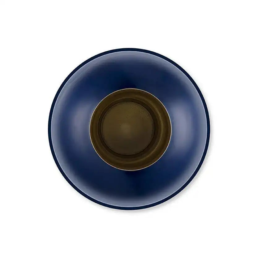 Vase aus Metall, groß, Königsblau, 31,5 x 42 cm - HomeDesign Knaus