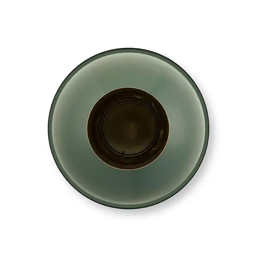 Vase aus Metall, mittelgroß, mittelgrün, 24 x 40 cm - HomeDesign Knaus