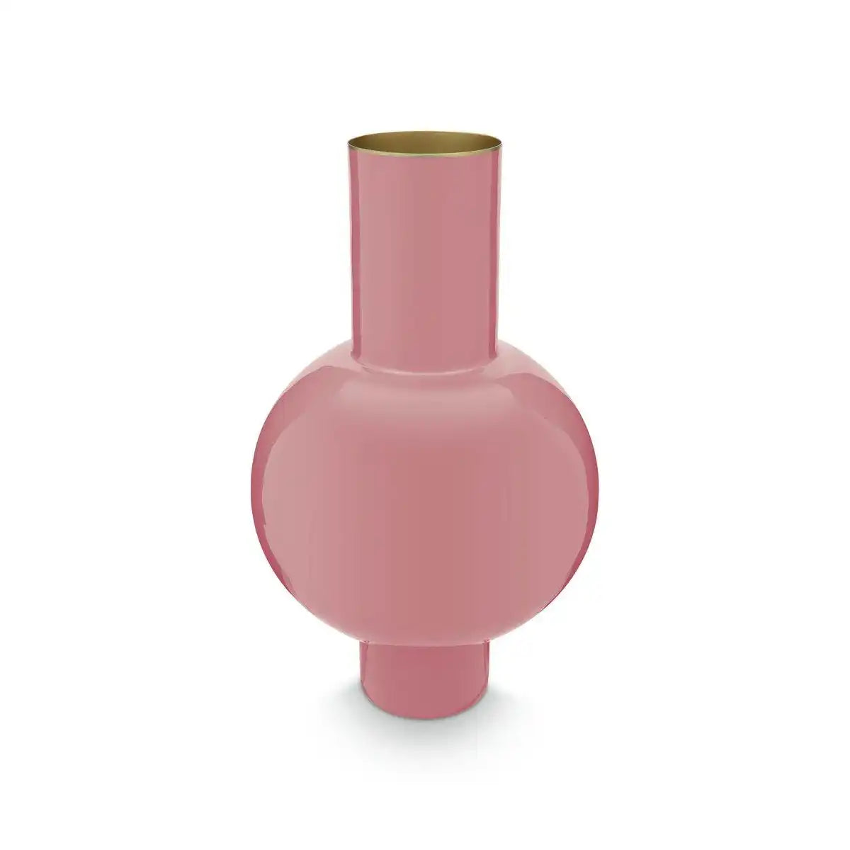 Vase aus Metall, mittelrosa, 24 x 40 cm - HomeDesign Knaus