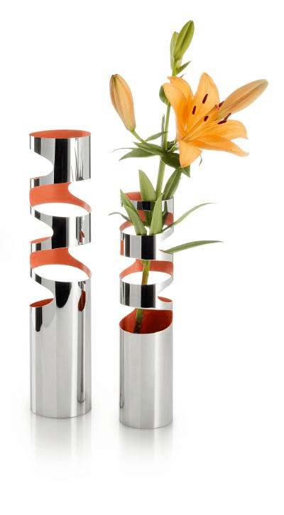 LOOM Vase Blumenvase Dekovase Luxus hochwertig Edelstahl - HomeDesign Knaus