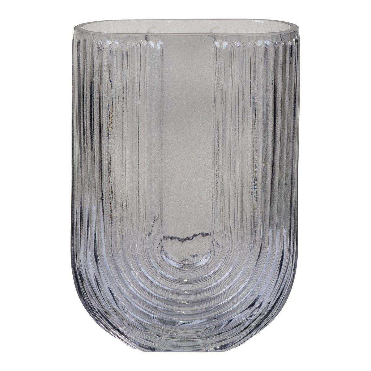 Vase - Geräuchert, 13x6x19 cm - HomeDesign Knaus