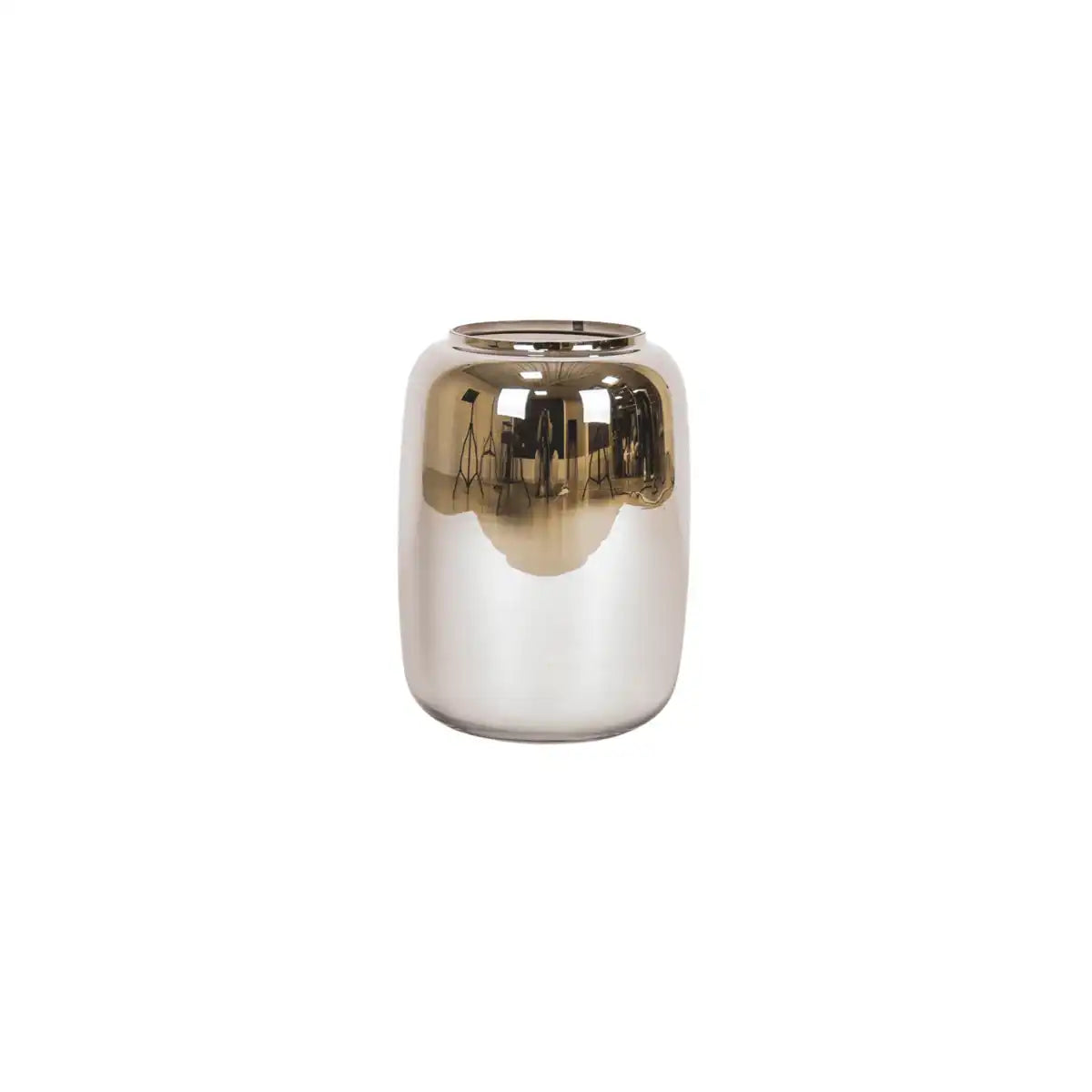 Vase - Groß - Glas - Grau - 25x35cm - HomeDesign Knaus