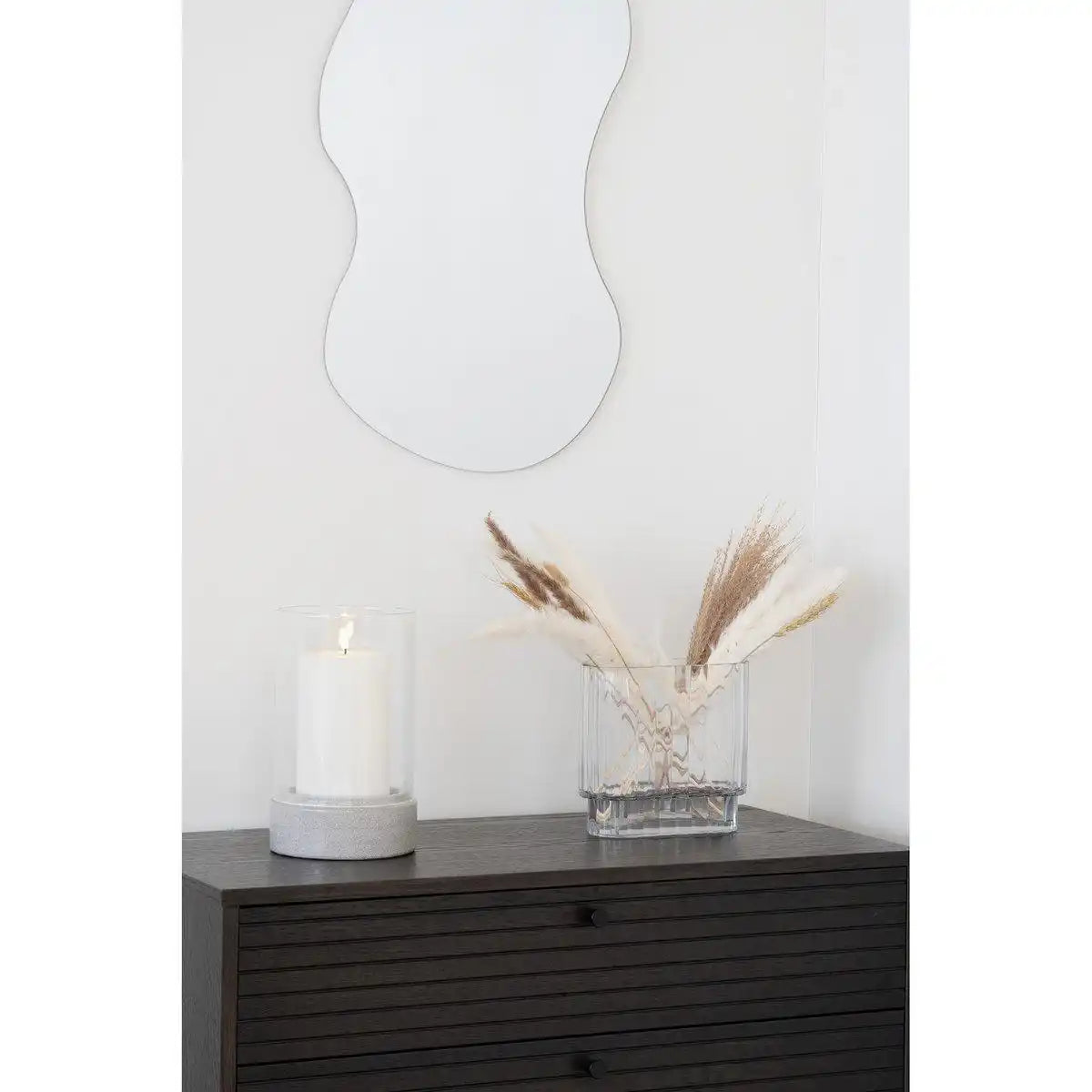 Vase - klares Glas, 20x9x19,5 cm - HomeDesign Knaus