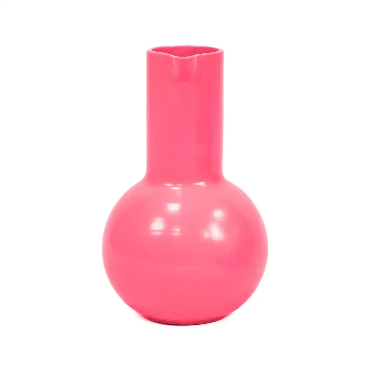 Vase - Krug - Keramik - Neonrosa - 17,5x17,5x27,5cm - HomeDesign Knaus