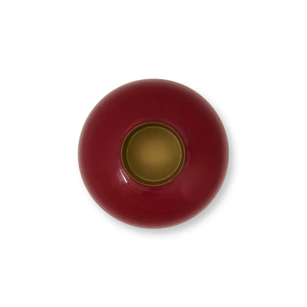 Vase Metall Dunkelrot 32cm - HomeDesign Knaus