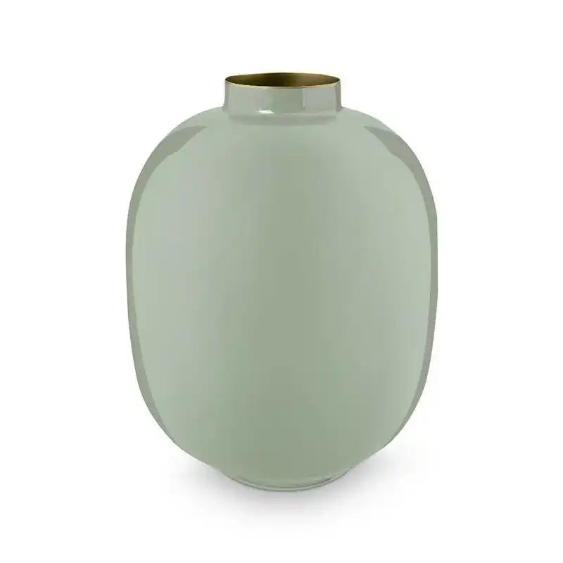Vase Metall Grün 32cm - HomeDesign Knaus