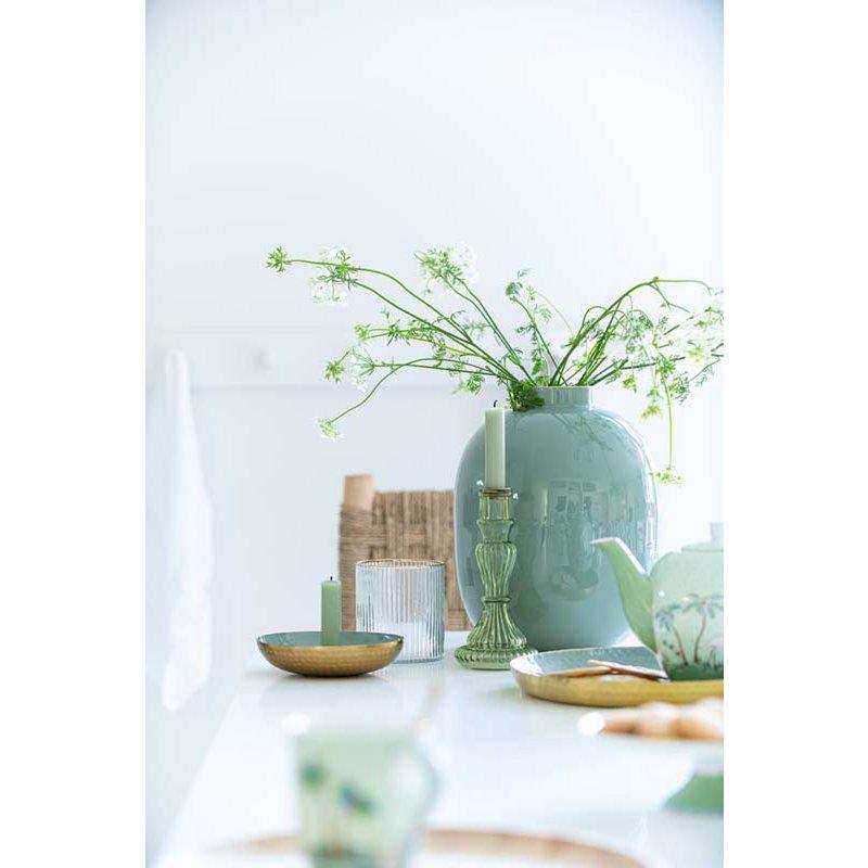 Vase Metall Grün 32cm - HomeDesign Knaus