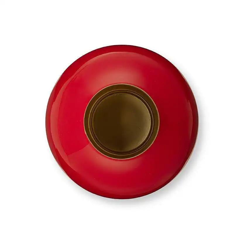 Vase Metall klein rot 18x24cm - HomeDesign Knaus