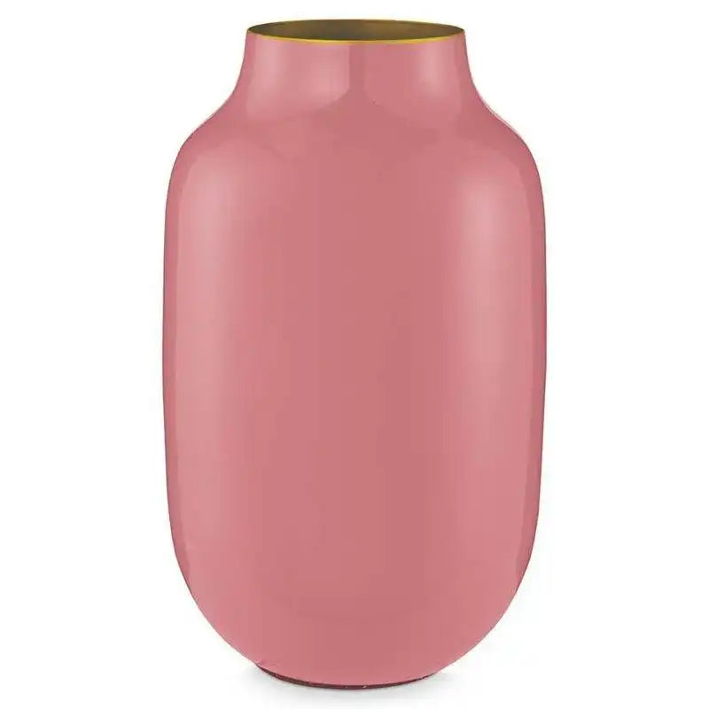 Vase Metall Oval Alt Pink 30cm - HomeDesign Knaus
