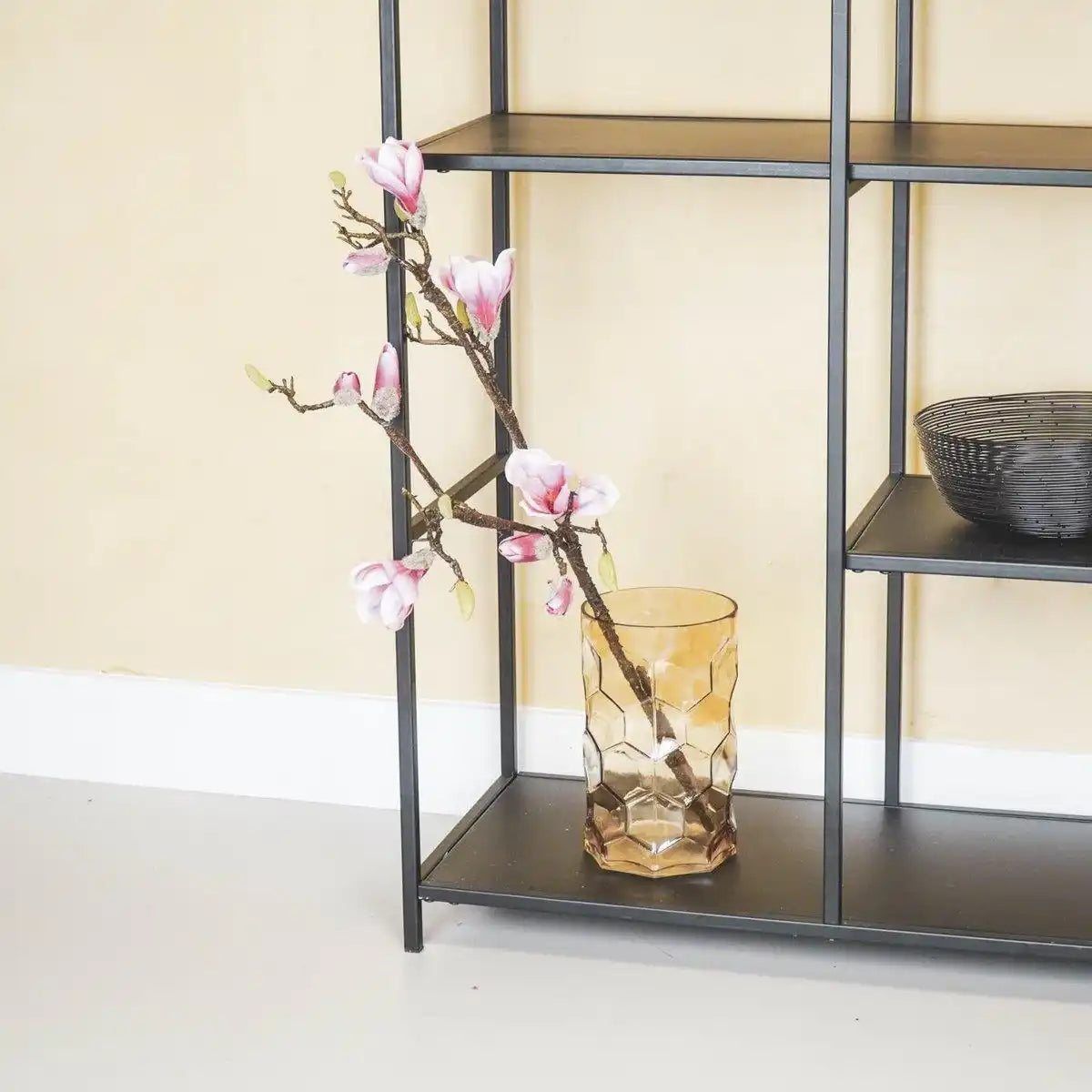 Vase - Muster - Glas - Bernstein - 15x24,5cm - HomeDesign Knaus