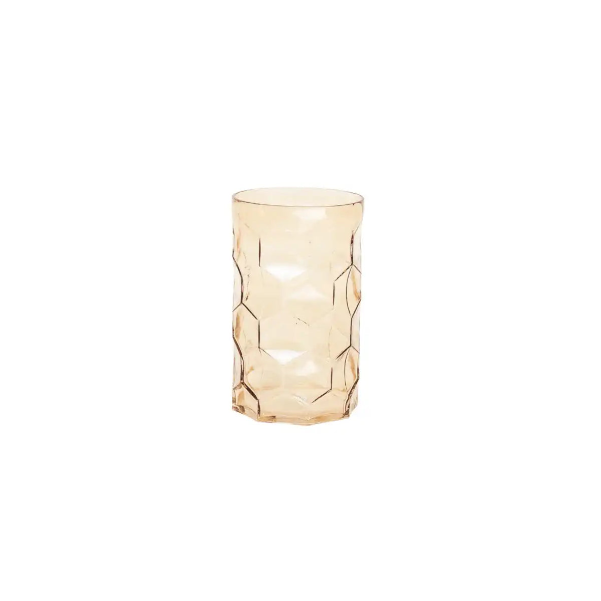 Vase - Muster - Glas - Bernstein - 15x24,5cm - HomeDesign Knaus