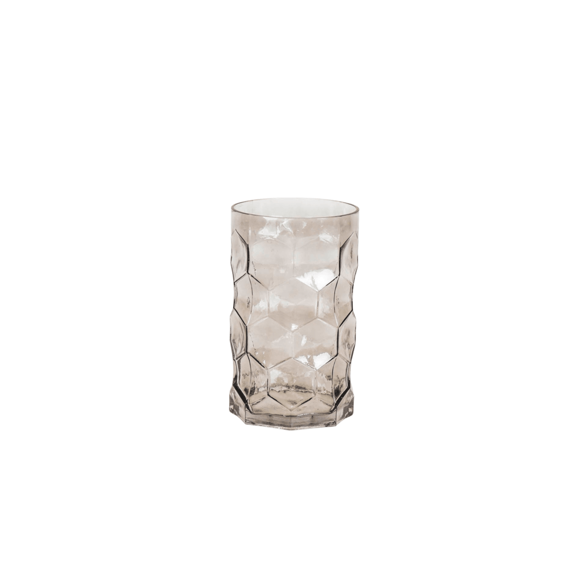 Vase - Muster - Glas - Smokey - 15x24,5cm - HomeDesign Knaus