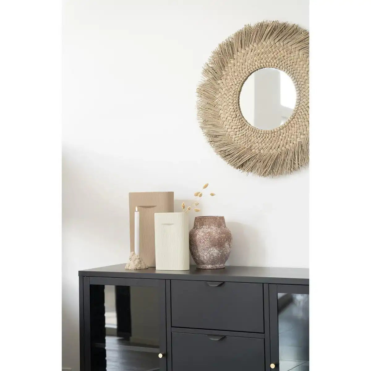 Vase - Vase aus Keramik, braun, 24x8,5x35,5 cm - HomeDesign Knaus
