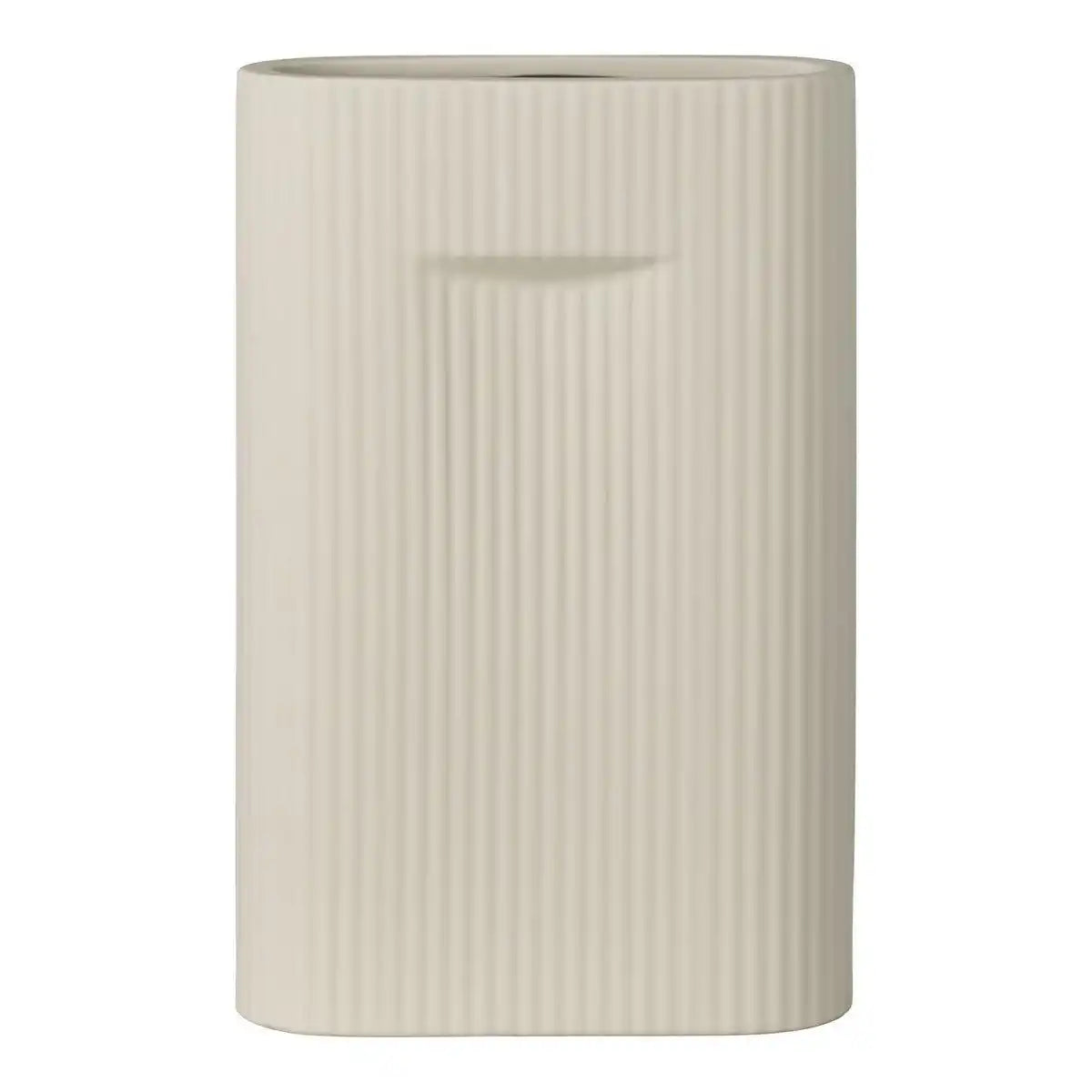 Vase - Vase aus Keramik, grau, 16,5x6,5x26 cm - HomeDesign Knaus