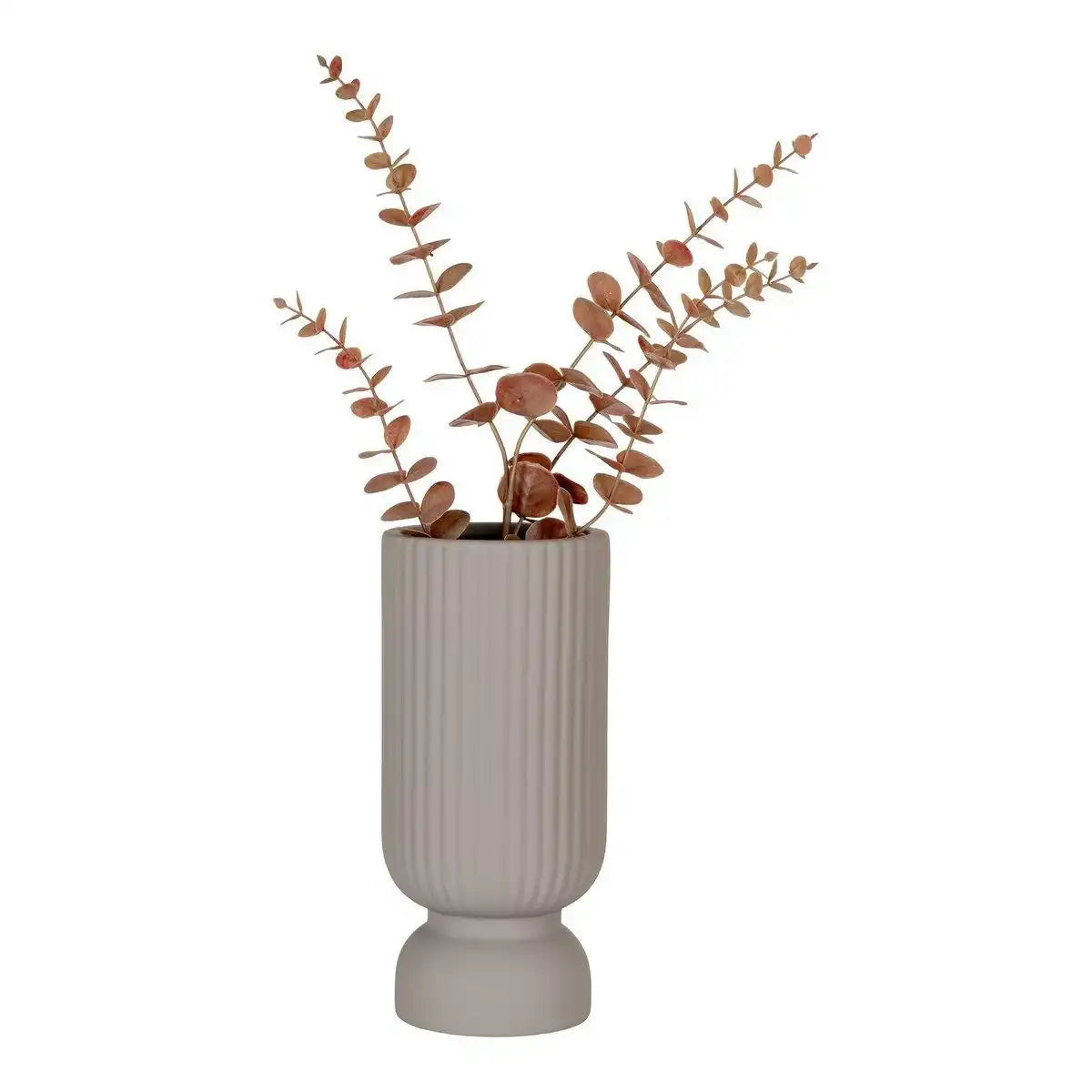 Vase - Vase aus Keramik, grau, Ø12x25,5 cm - HomeDesign Knaus