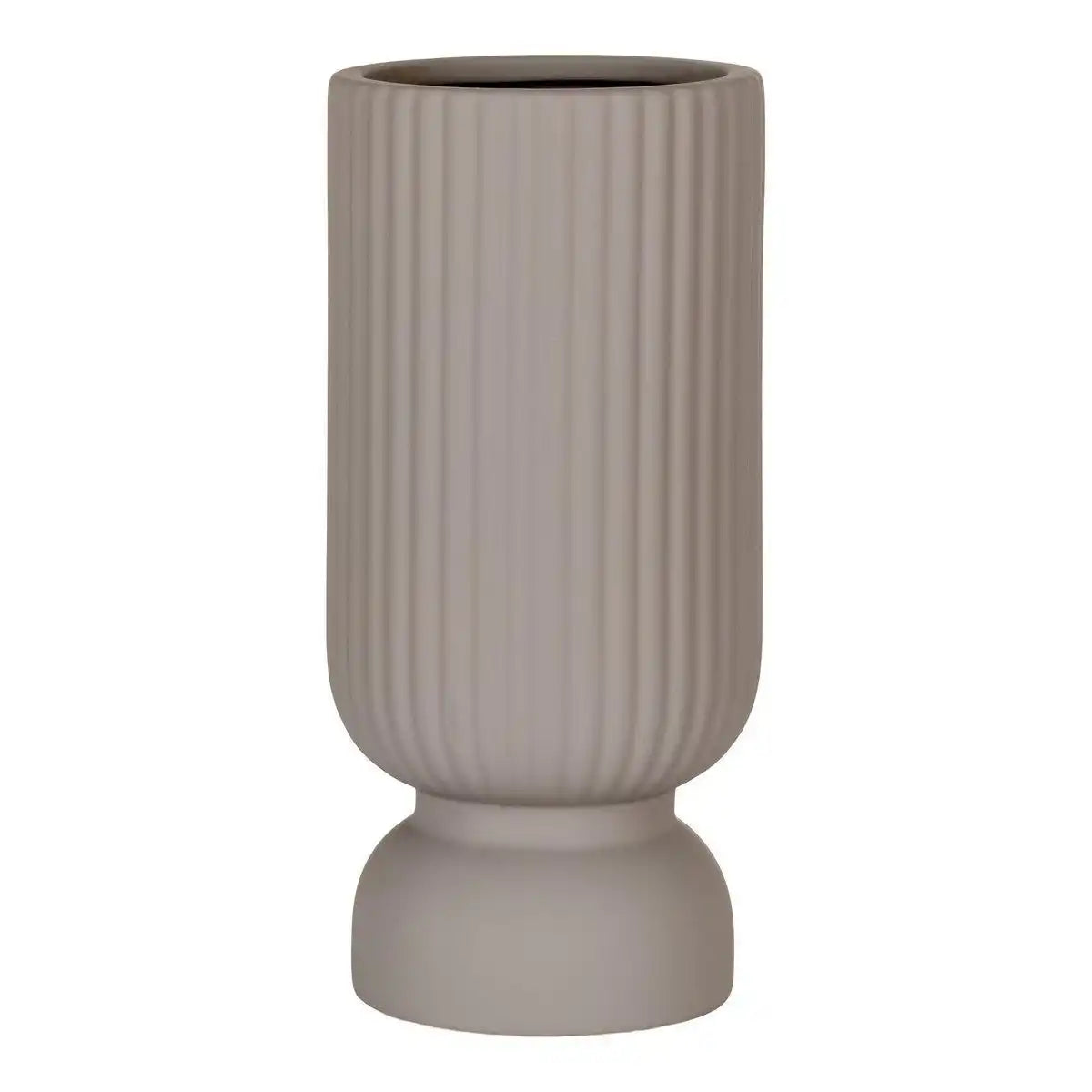 Vase - Vase aus Keramik, grau, Ø12x25,5 cm - HomeDesign Knaus