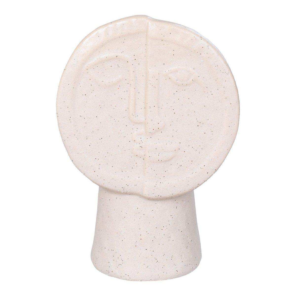 Vase - Vase, Keramik, beige, 12x7,5x17,5 cm - HomeDesign Knaus
