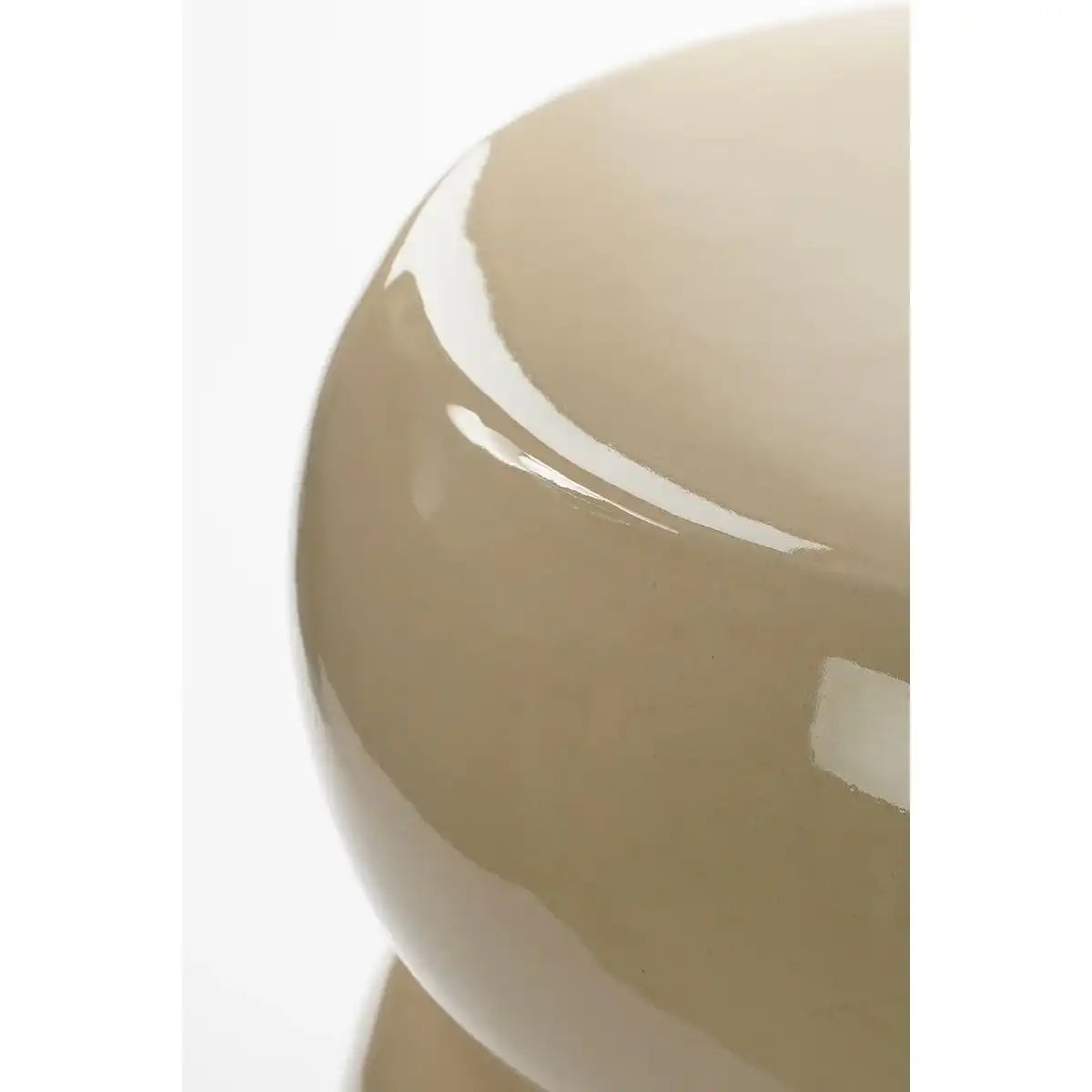 Vendi Beistelltisch – H44 x Ø32 cm – Keramik – Creme - HomeDesign Knaus