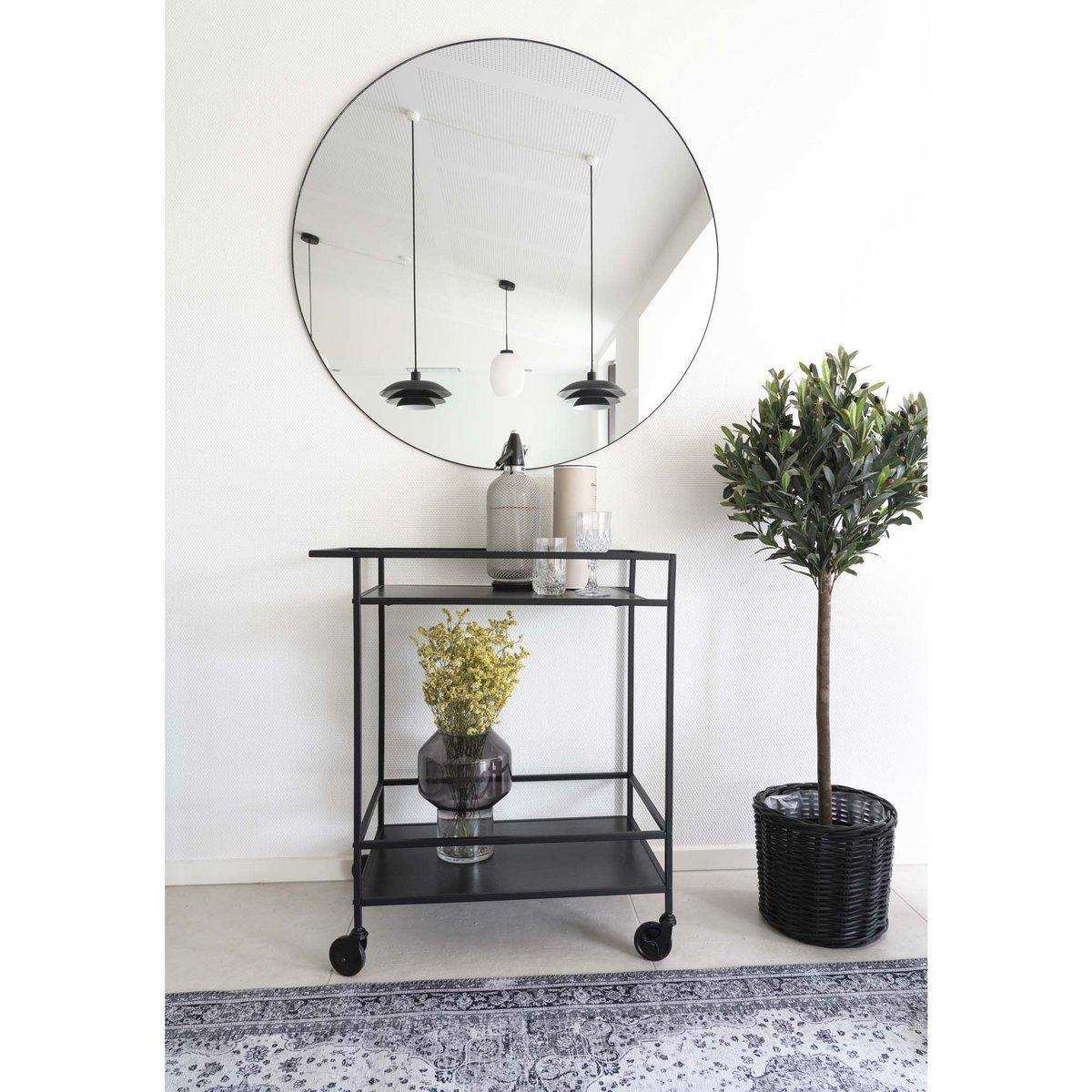 Vita Barwagen – Schwarz, 68 x 40 x 79 cm - HomeDesign Knaus