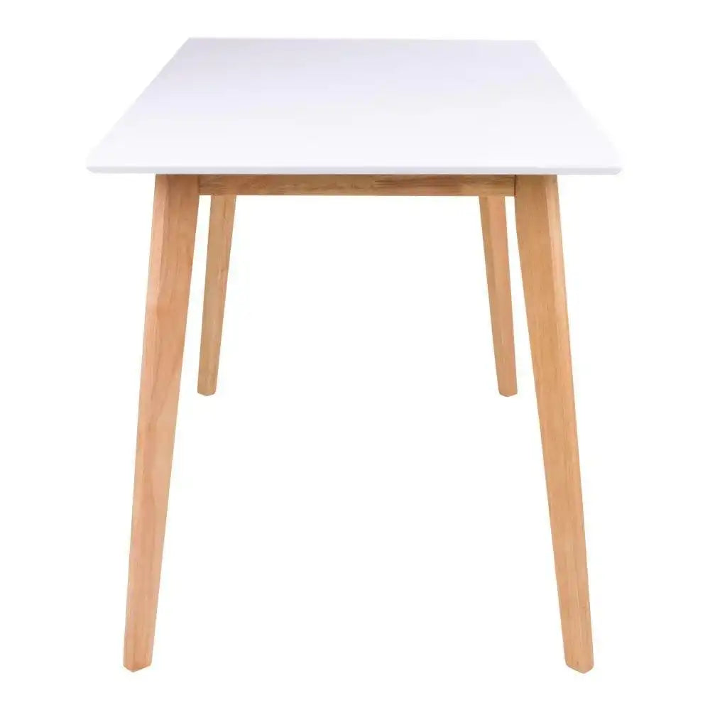 Vojens Esstisch Weiß Natur 120x70x75 cm - HomeDesign Knaus