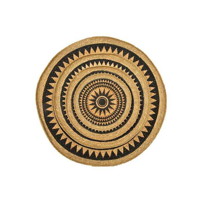 Wanddekoration Formentera schwarz Durchmesser 70 - HomeDesign Knaus