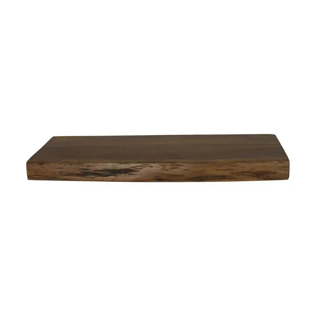Wandregal aus Akazienholz und Metall – Industrial Look (Tragkraft 10 kg) - HomeDesign Knaus
