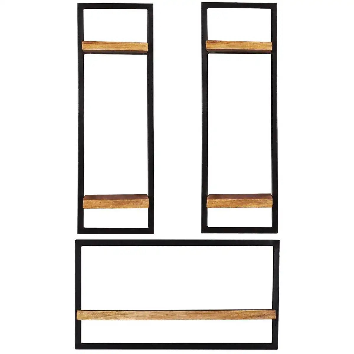 Wandregal-Set, 3-teilig - HomeDesign Knaus