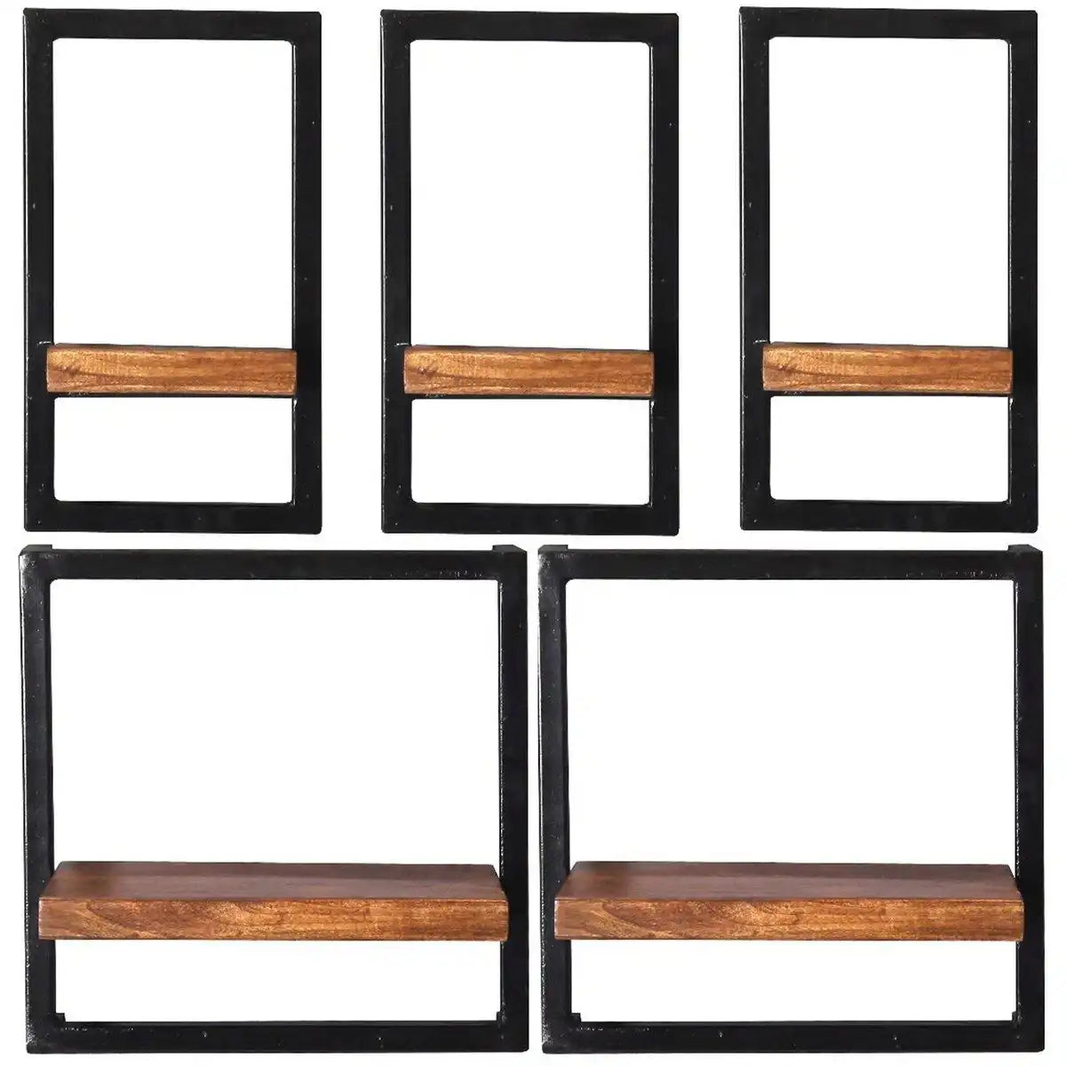 Wandregal-Set, 5-teilig - HomeDesign Knaus