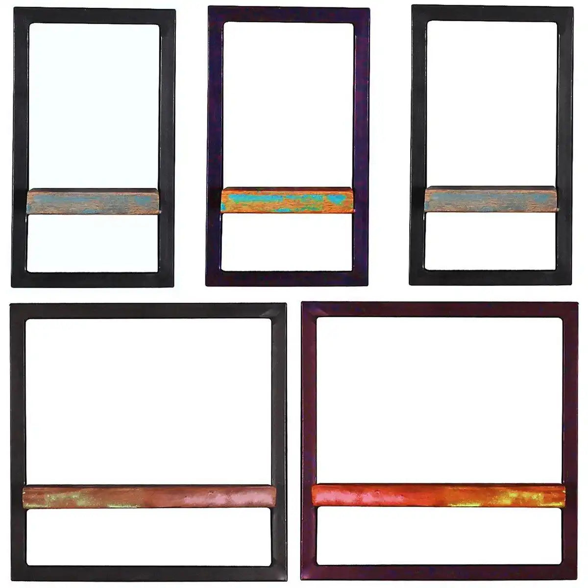 Wandregal-Set, 5-teilig - HomeDesign Knaus
