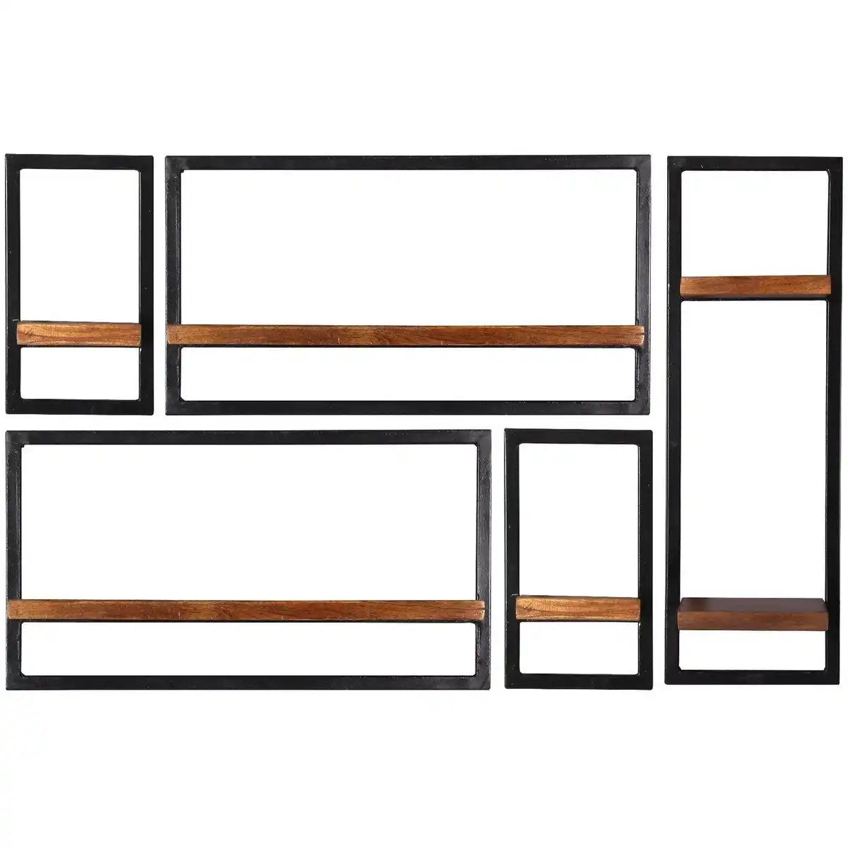 Wandregal-Set, 5-teilig - HomeDesign Knaus
