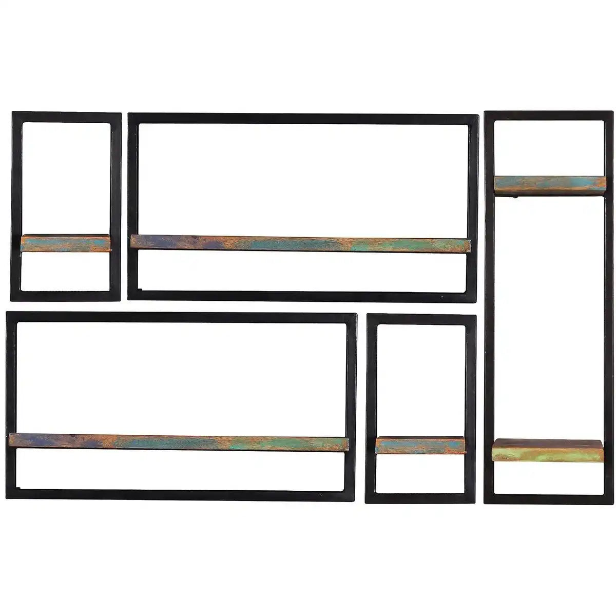 Wandregal-Set, 5-teilig - HomeDesign Knaus