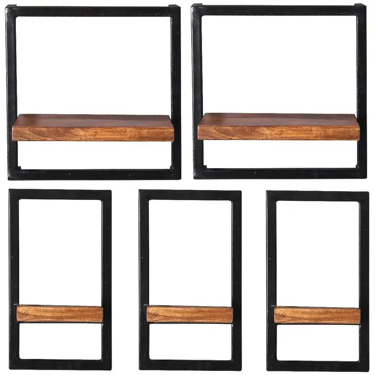 Wandregal-Set, 5-teilig - HomeDesign Knaus