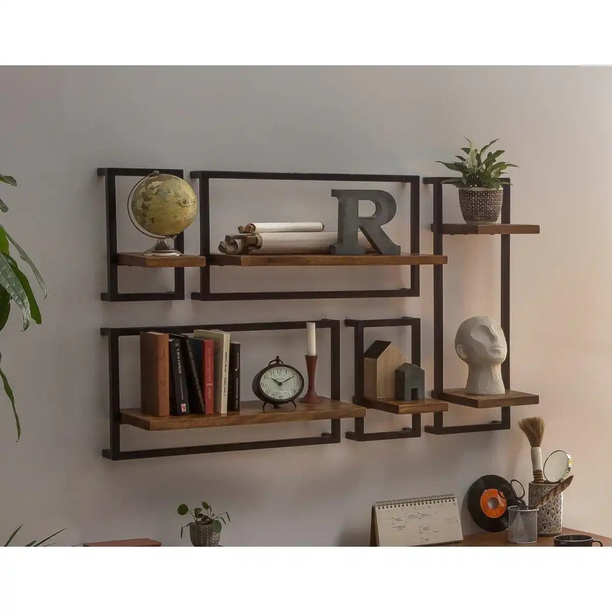 Wandregal-Set, 5-teilig - HomeDesign Knaus