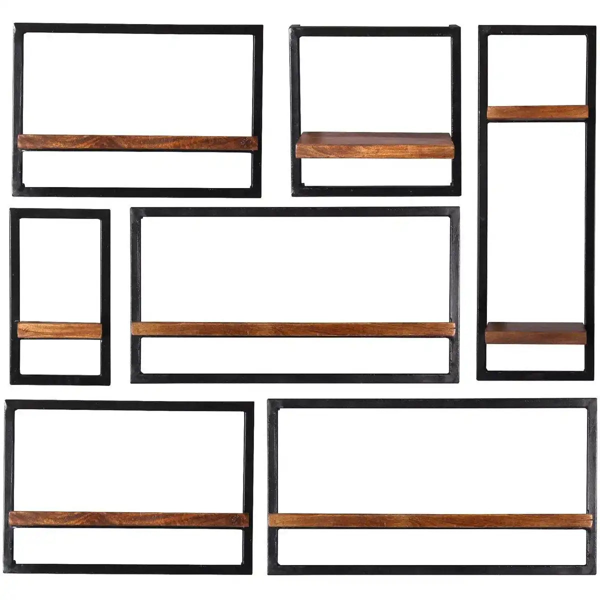 Wandregal-Set, 7-teilig - HomeDesign Knaus