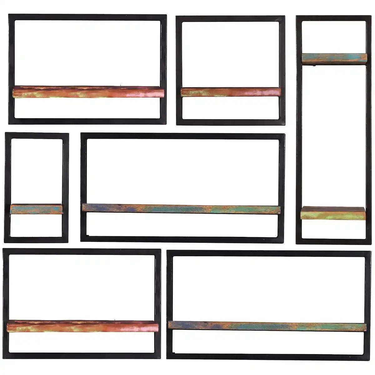 Wandregal-Set, 7-teilig - HomeDesign Knaus